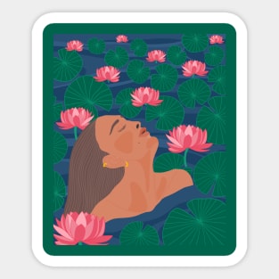 Lotus Pond Sticker